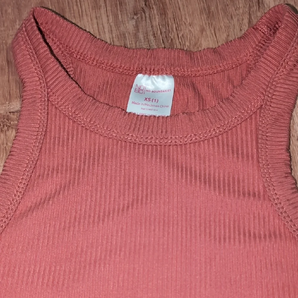 Women's Racerback Ribbed Top - Rust - Picture 4 of 4